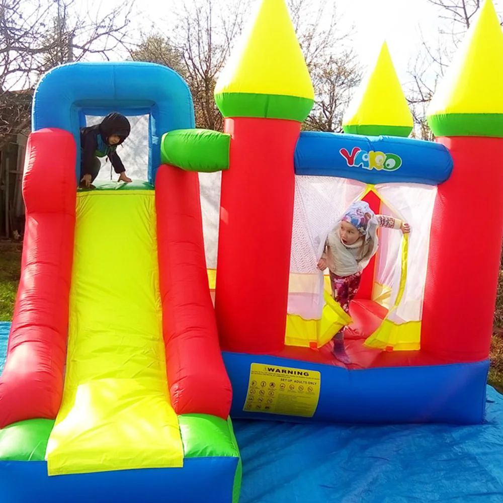 YARD Oxford Inflatable Games Castle Bouncer For Kids 3.5x3x2.7m Inflatable Jumping Trampoline Bouncer Castle With Slide Blower YARD Oxford Inflatable Games Castle Bouncer For Kids 3.5x3x2.7m Inflatable Jumping Trampoline Bouncer Castle With Slide Blower