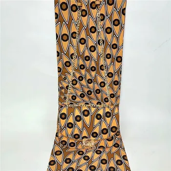 

Popular 6Y African cotton ankara print wax fabric and wax bag set for party SWB17-2