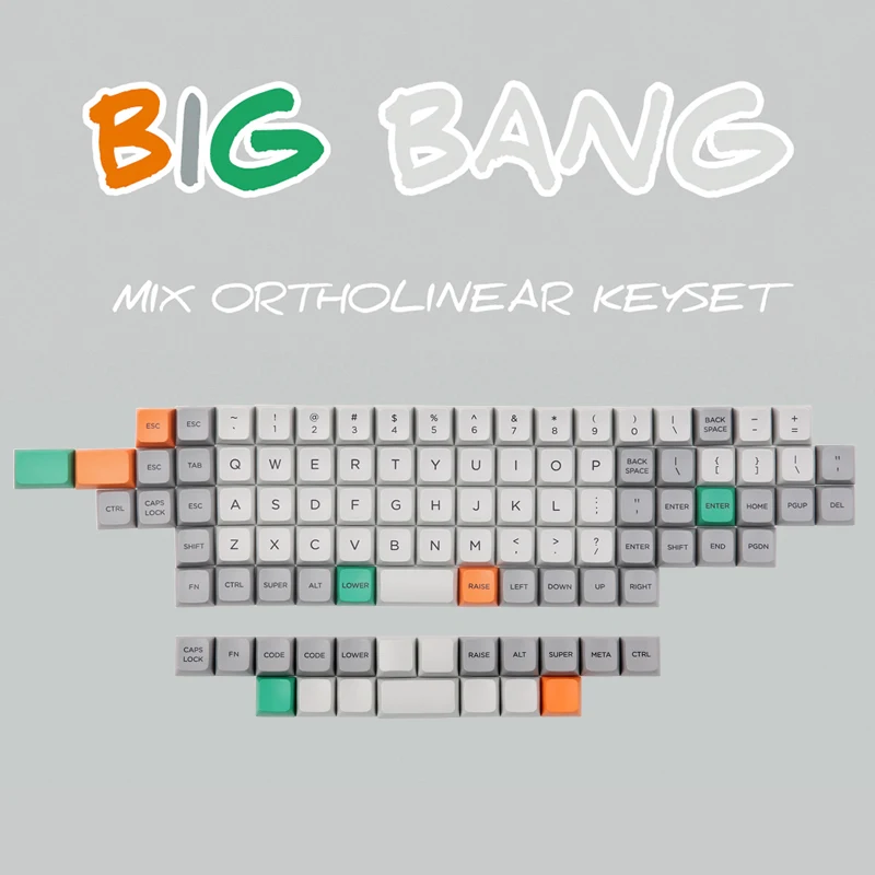 Big Bang MDA профиль artholinear Keycaps 101 key Dye subbed MDA профиль толстый PBT artholinear Keycaps Fit Cherry MX