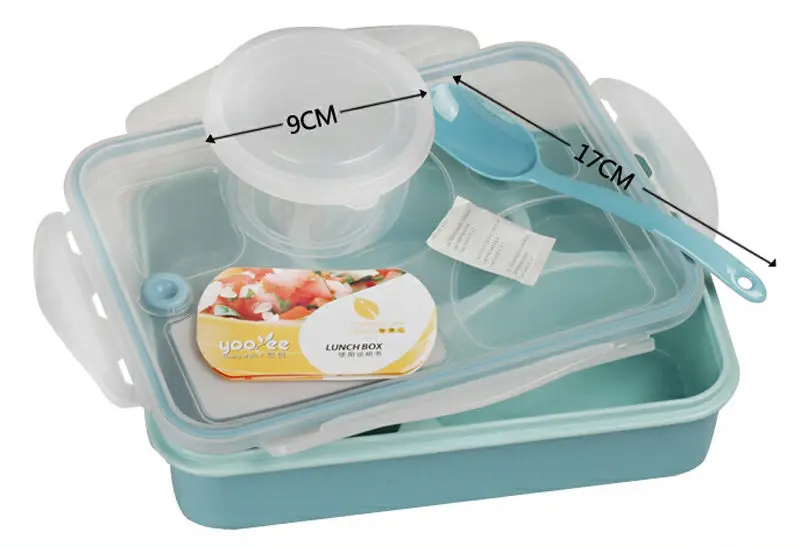 5 In 1 Soup Bowl Microwave Heating Multi Compartment Lunch snack Box