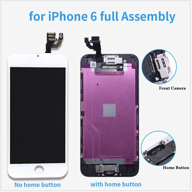 Pantalla De Montaje Completo Para Iphone 6 A1549 A1586 A1589 Pantalla Lcd  Reemplazo Pantalla Táctil Juego Completo Digitalizador Para 6g Lcd -  Pantallas Lcd Para Móviles - AliExpress