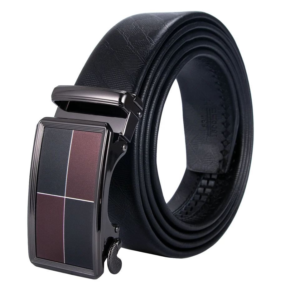 

DUBULLE Men Leather Belt Male Genuine Leather Belt Automatic Buckle Fashion Designer High Quality Mens Belts Luxury