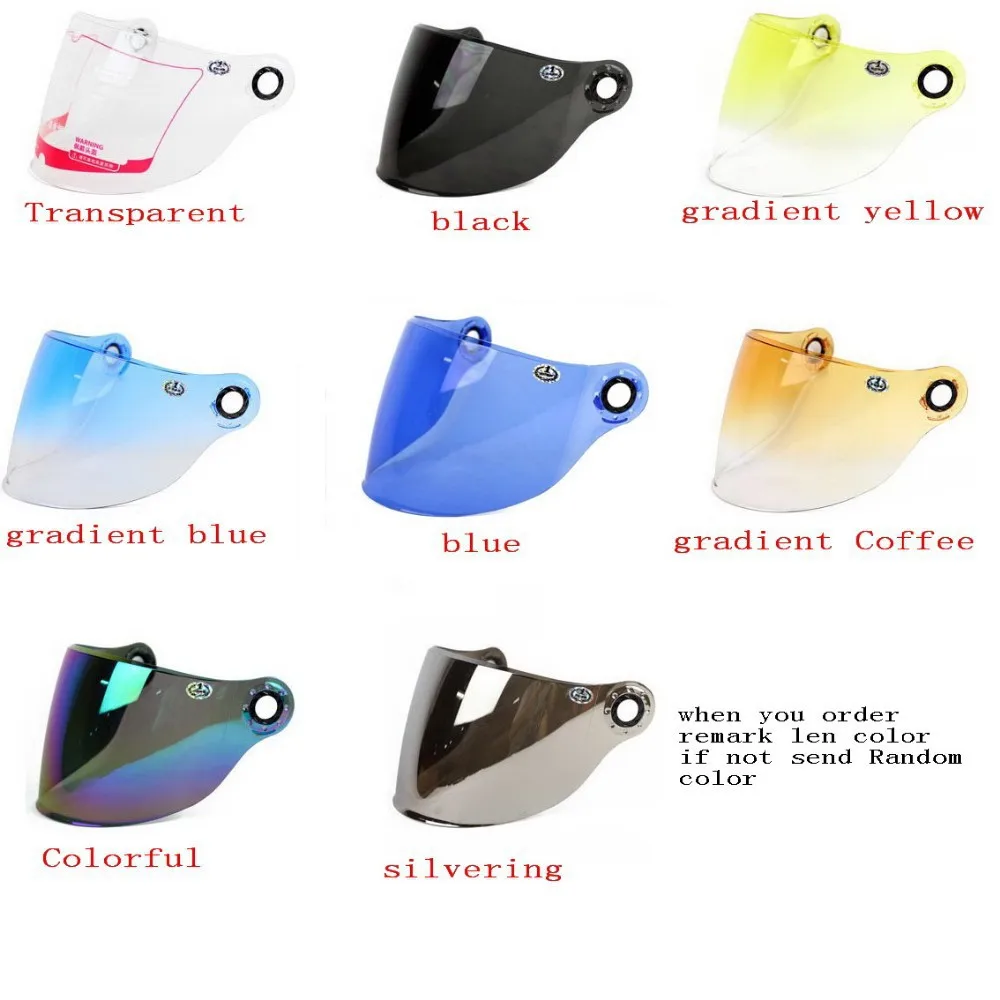 YOHE 339 837 350 361 362 836 Motorcycle helmet len half face general original lens transparent black colorful | Автомобили и
