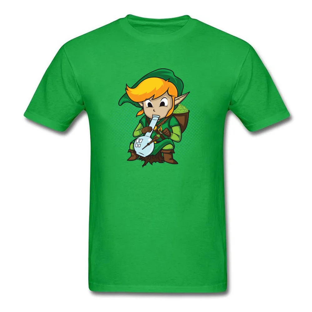 The Legend of Bong T-shirts Birthday Short Sleeve Funny Round Neck 100% Cotton Tops & Tees Printed On Tee Shirt for Male Fall The Legend of Bong green