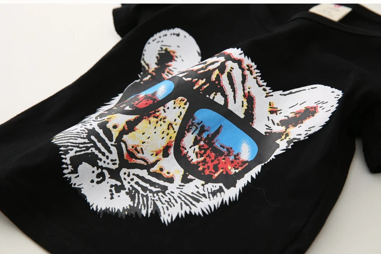 2018 Summer Male Female Baby Child Boy Tiger Animal T-Shirt Short-Sleeve Top  (14)