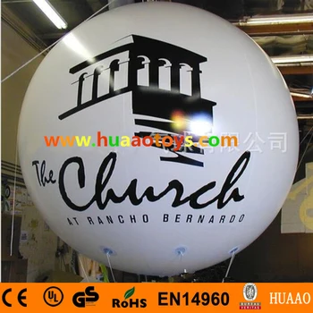 

3m Giant PVC Inflatable Balloon sky balloon helium balloon(free logo)