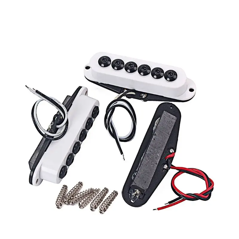 

OOTDTY Guitar Pickup SSS Hexagon Pole for ST 6 String