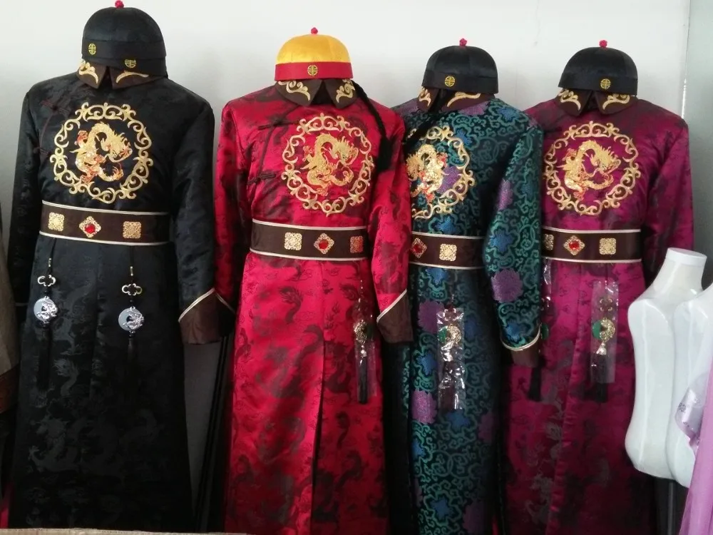 Ancien костюм Chinois Traje Antiguo Чино манто Abrigo usure de la сцены desgaste de la Etapa китайской династии Цин одежда