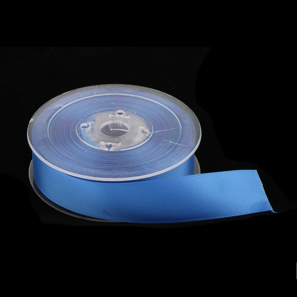 20 Meters Double Sided Polyester Satin Ribbon for Wedding Party Gift Wrapping Craft 25mm 