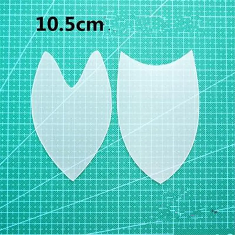 1 Набор, пластиковая доска для рисования, лоскутный шаблон, матовый, из трех частей, из четырех частей, многоразовые, для рукоделия, Швейные аксессуары, сумка, ткань, сделай сам - Цвет: 10.5 cm semicircle