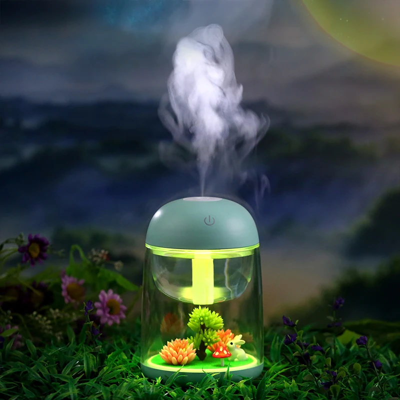 

Micro Landscape Air Humidifier For Baby Home Office Creative Gift Essential Oil Aroma Diffuser With Changing Led Light