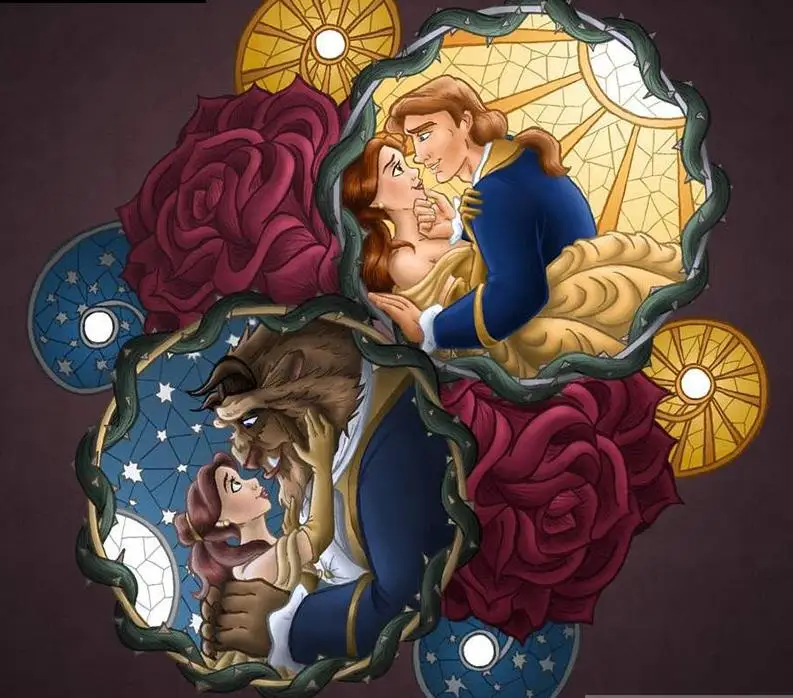 

diamond painting cartoon character, grumpy&dopey, 5d diy diamond painting cartoon
