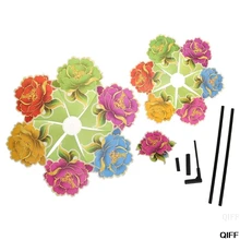 Трехслойные цветы, ветряные игрушки в виде ветряной мельницы, садовое украшение, ветровое колесо, вертушка, цветочные цветные детские игрушки, подарки