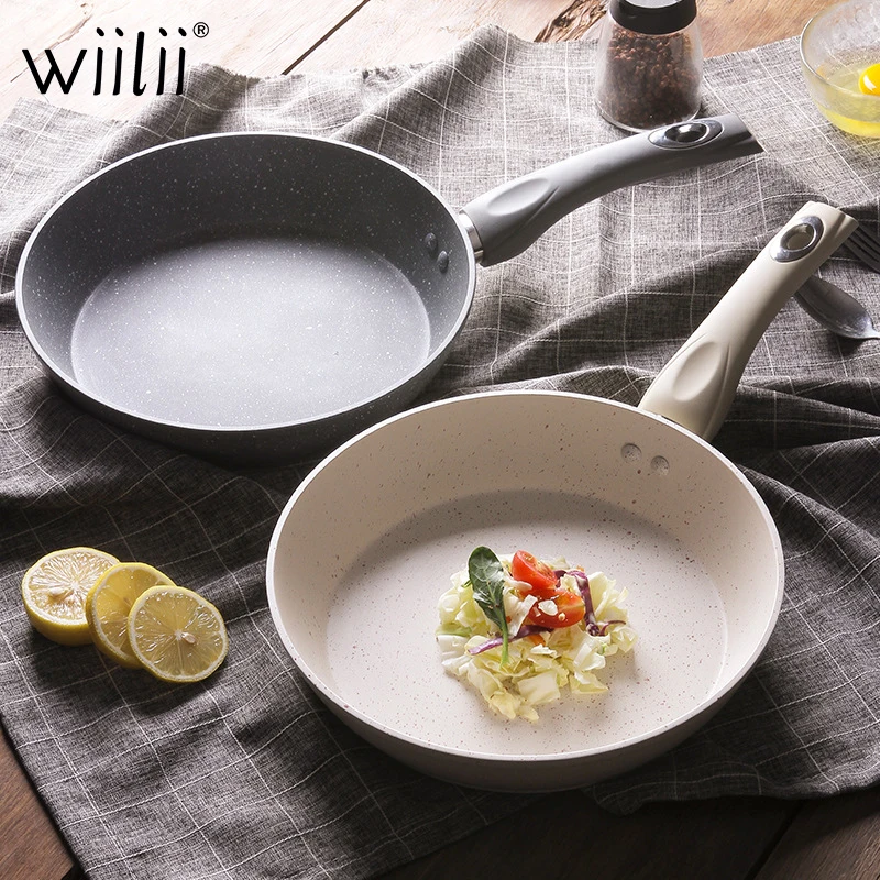 

WIILII Non-Stick Frying Pan Fried Egg Steak Skillet Grill Pan For Omelette Pancake Making Aluminum Cooking Pot Kitchen Utensils
