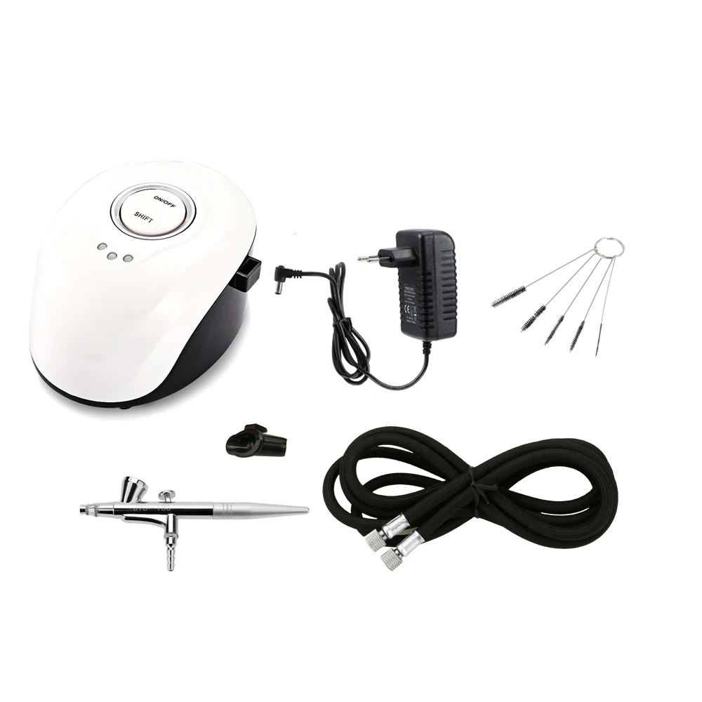 

Portable Oxygen Inject Machine Airbrush Set Small Pump Pen Set Air Compressor Kit Art Painting Tattoo Craft DIY Nail Paint