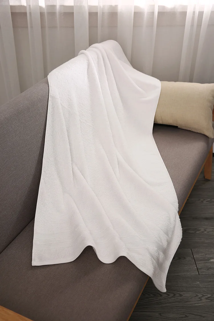 Роскошный Отель& СПА Полотенце из египетского хлопка банное пляжное полотенце комплект(белый, набор полотенец из 3 предметов) 70 см x 140 см индивидуальный логотип