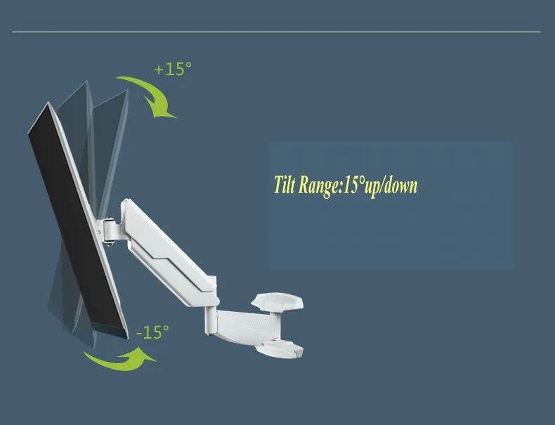 3"~ 42" полный движения газовая пружина ТВ настенное крепление вращающийся ЖК светодиодный монитор держатель кронштейн WM4021-Z1