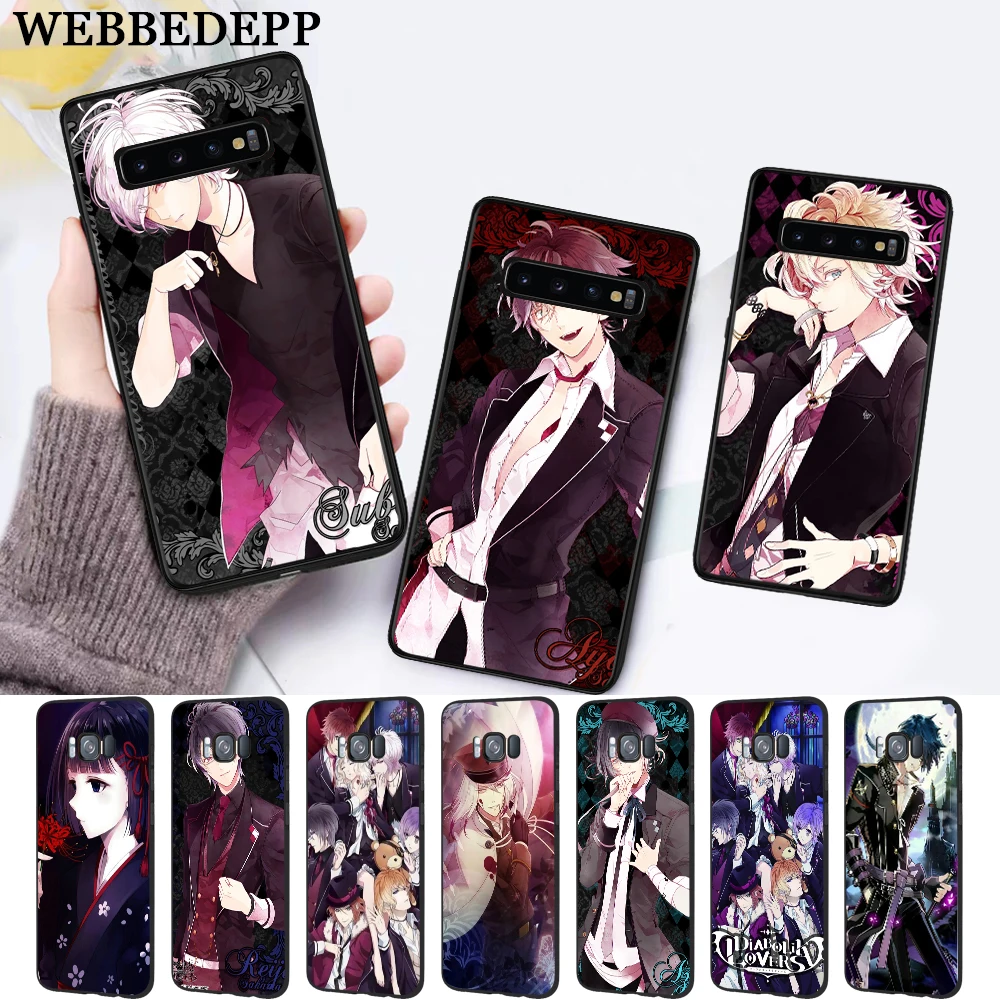 

WEBBEDEPP Diabolik Lovers Japan Anime Silicone Case for Samsung S6 Edge S7 S8 Plus S9 S10 S10e Note 8 9 10 M10 M20 M30