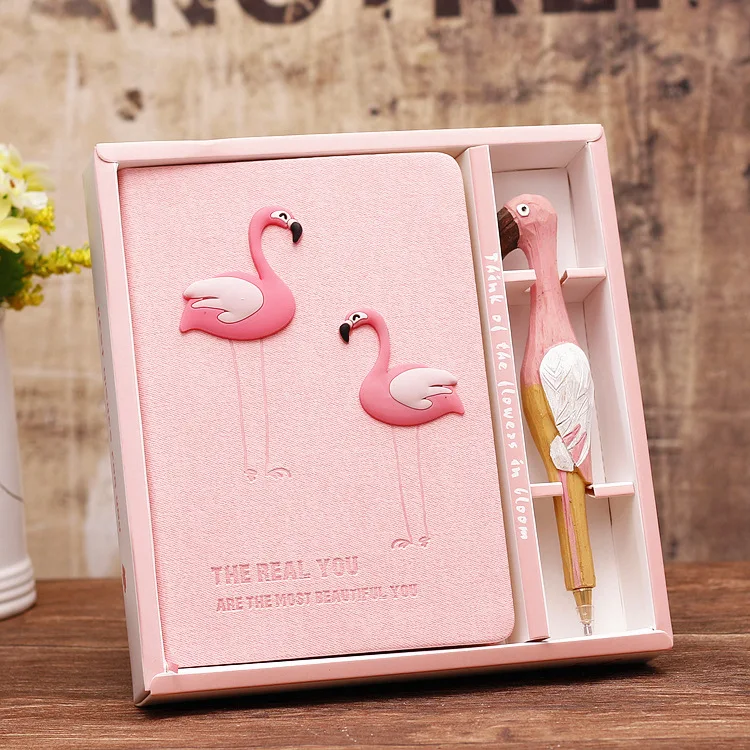 Jonvon Satone Pink Girl Notebook Zakka Lovers Flamingo Notebooks Gift Box Set School Supplies Planners Escolar Stationery Sketch Jonvon Satone Pink Girl Notebook Zakka Lovers Flamingo Notebooks Gift Box Set School Supplies Planners Escolar Stationery Sketch