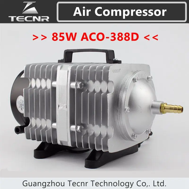 TECNR 85W Air Compressor Electrical Magnetic Air Pump 90L/min for CO2 laser cutting machine ACO-388D