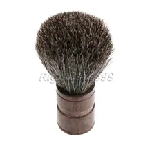 Новое поступление, Мужская щетка для бритья из барсучьего волоса, искусственная эбеновая ручка, 27 мм, основа с узелком, зубчики, Escova de Cabelo, щетки для бритья бороды