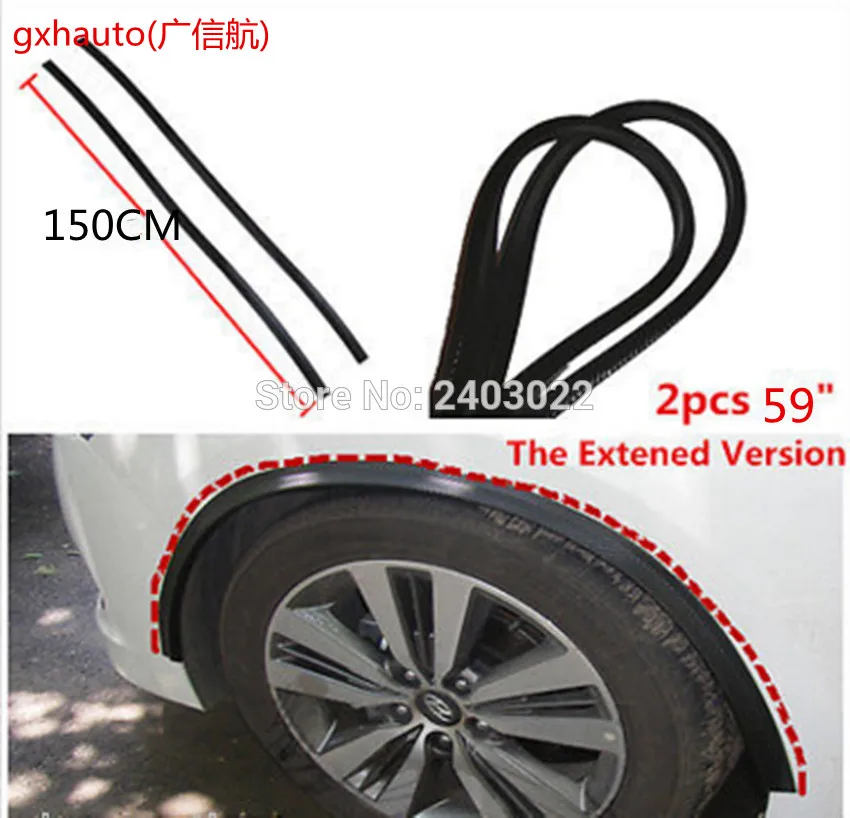 

One set 150cm soft wheel eyebrow protector wheel Arch trim strip fit for Mitsubish Lancer 10 9 x EX ASX GT
