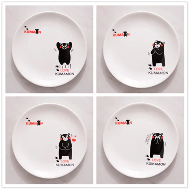 4 шт костяного фарфора набор посуды и тарелок 6 \ 8 керамическая тарелка дюймовая супер дешевая супер экономичная керамическая кухонная тарелка