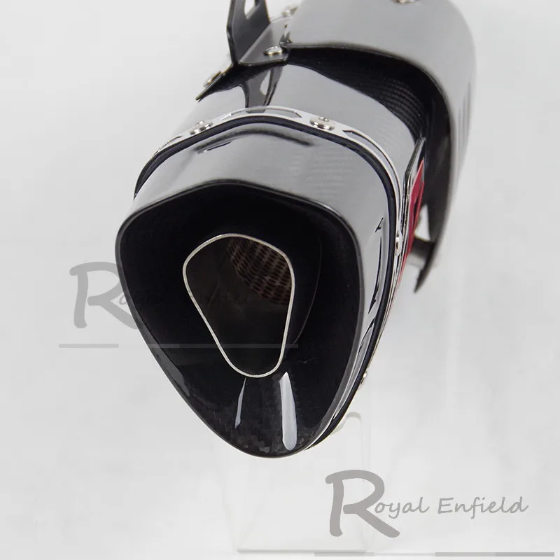 Motorcycle Exhaust Modified Uiversal 51mm For Yamaha ZX-6R R1 R6 ATV R3 K7 Motorbike Laser Scooter Carbon Fiber Muffler Sticker