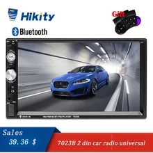Hikity 2 Din Auto radio 7 “HD Car Radio MP5 Giocatore Dello Schermo di Tocco 7023B Supporto Bluetooth Videocamera vista posteriore del Volante di controllo
