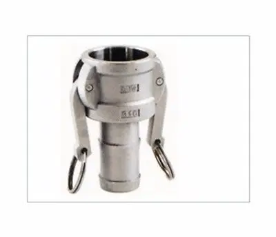 

2" Hose Tail Barb 304 Stainless Steel Type C Socket Camlock Fitting Cam and Groove Coupler