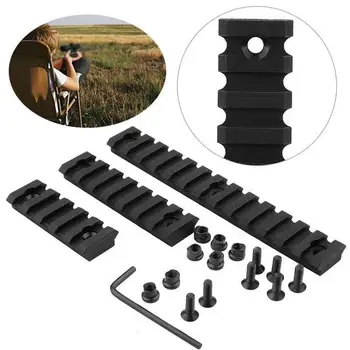 

Picatinny Weaver Rail Mount 3 Sizes Set 5 7 13 Slot 2" 3" 5" ABS Plastic Keymod Rail Handguard Section for Hunting Rifle Scope