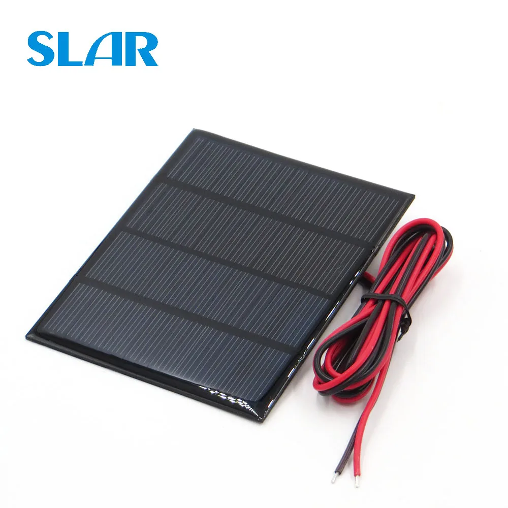 

Poly Panel Solar monocrystalline Silicon 18V 1.5W with 100cm extend cable DIY 12V Battery Charger Module Solar Cell wire toy
