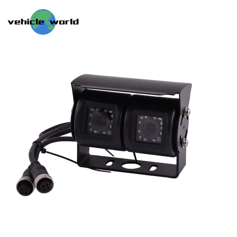 DC12V IP68 водонепроницаемый 1/3 ''cmos с двумя объективами Автомобильная камера