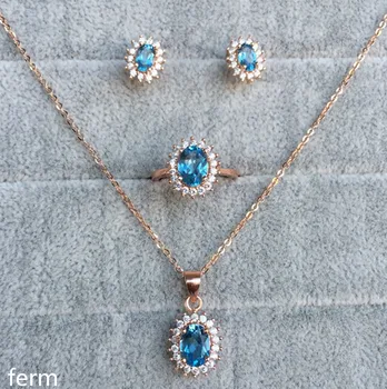 

KJJEAXCMY boutique jewels 925 pure silver inlaid with natural sapphire pendant ring 2 sets stereo hollow new classic angel