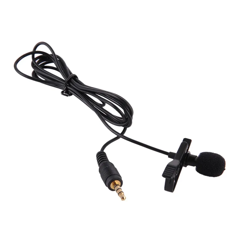 

Portable Clip-on Lapel Microphone 3.5mm Jack Hands-free Mini Wired Condenser Microphone for IPHONE for Android phones