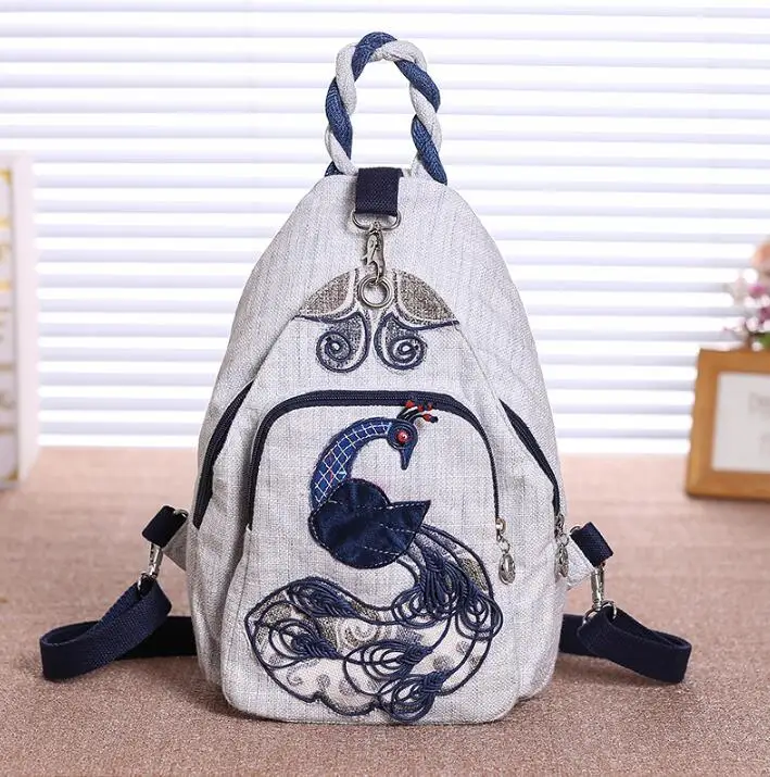 

2019 New Folk Style Create Fabric Backpack Women's Bag Cloth Bag Casual Lightweight Backpack
