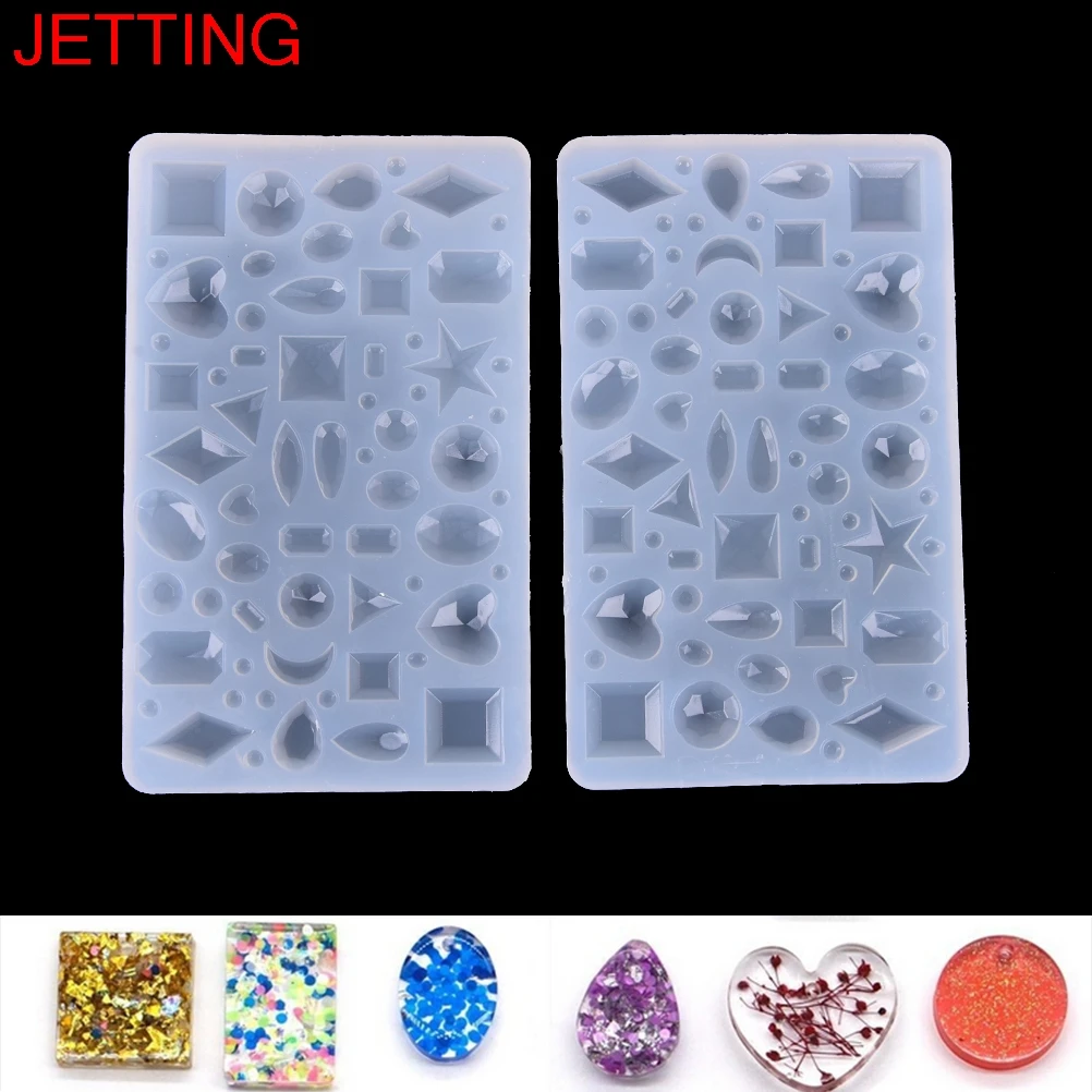 

Making Jewelry Tools Rectangle Cabochon Silicon Pendant Molds For Epoxy Resin Crystal Many Patterns Mold Art Making DIY