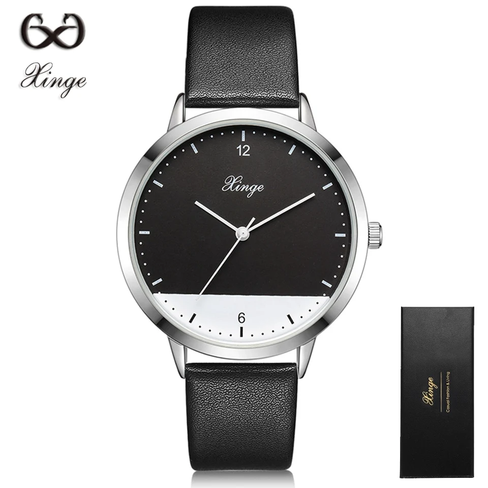 

Xinge 30M Water Resistant Men Watches Brand Luxury Genuine Leather Black Military Watches Clock Mens Sport Clock Business Watch