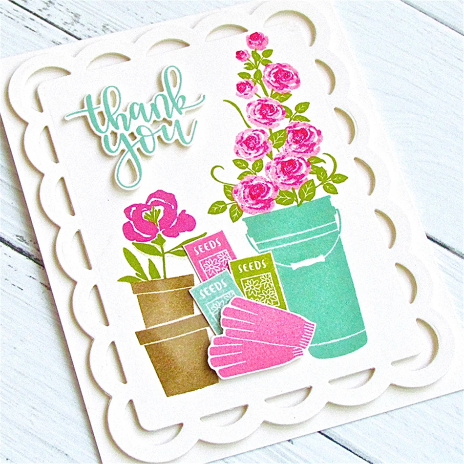 

Eastshape 21pcs/Lot Community Garden Die Metal Cutting Dies Cut New 2019 Wedding Scrapbooking envelope paper craft embossing Die
