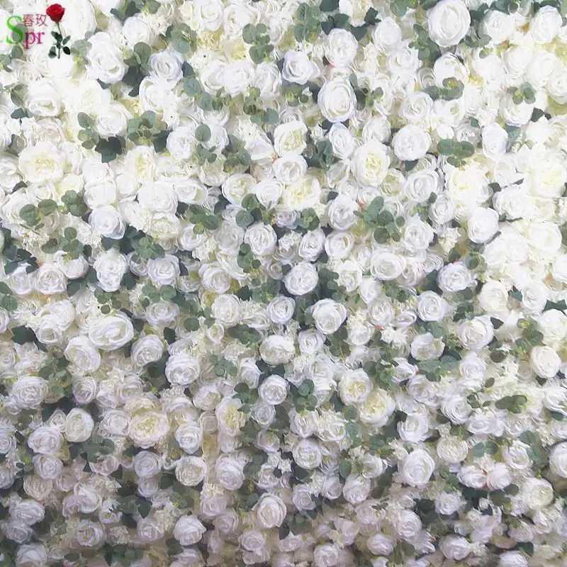 SPR свадебный цветок стеновые панели искусственный шелк роза сценический фон стол центральный украшение композиция декоративные flore - Цвет: 10pcs