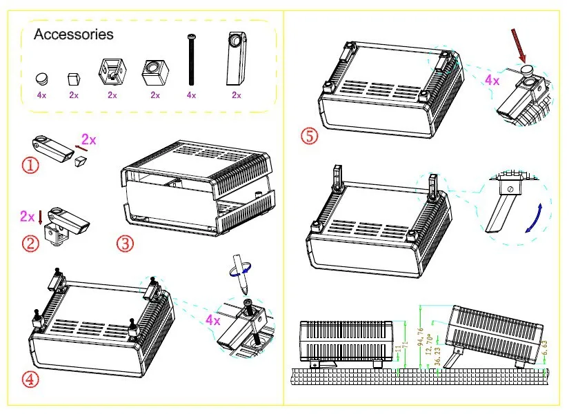 -Two-colors-plastic-enclosure-junction-box-diy-plastic-housing-electronic-project-box-abs-desktop-enclosure