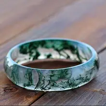 Натуральный халцедон 3D Резные растительные Браслеты Женские амулеты нефритовые нефриты ювелирные изделия