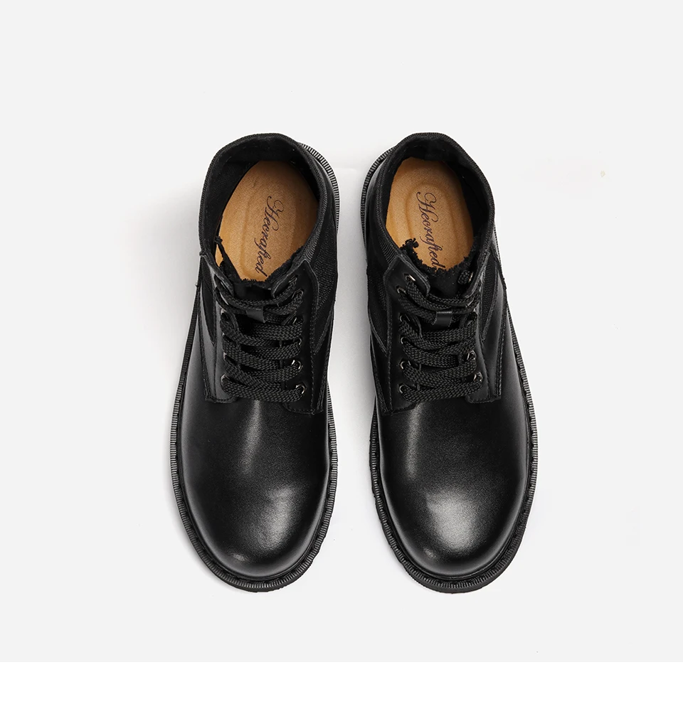 Ботильоны из телячьей кожи размер 37-48 бренд HECRAFTED кожаные мужские ботинки# FJH588