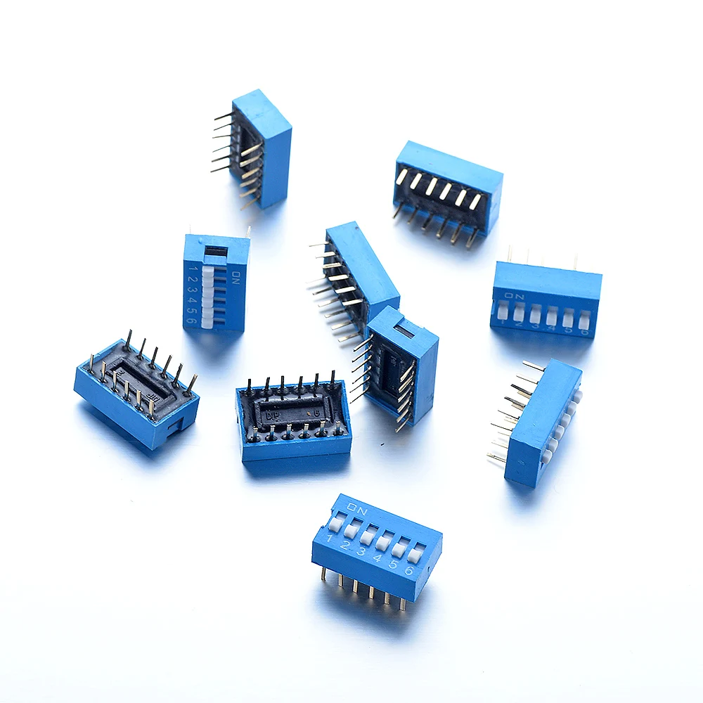 

10pcs 2*6 pins DIP Switch Contacts Breadboard 2.54mm