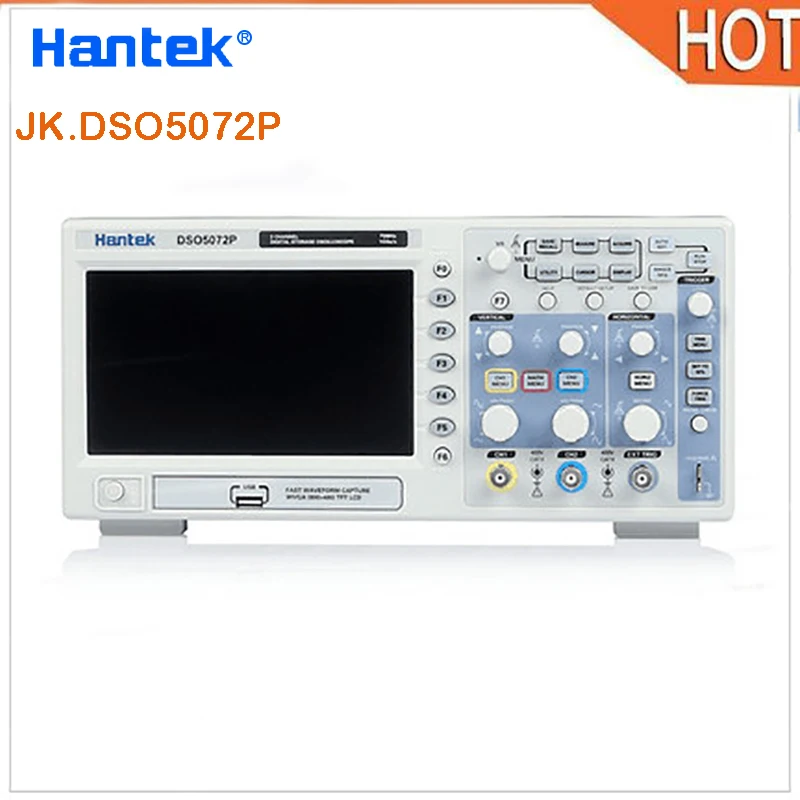 

Hantek DSO5072P Digital Storage Oscilloscope 70MHz 2Channels 1GSa/s d Length 24K USB