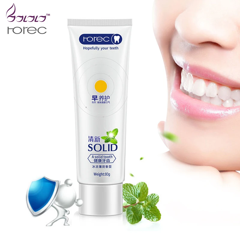 

ROREC Brand 80g Toothpaste Fresh Cranberry Bleaching Remove Yellow Spots Unpleasant Odor Whitening And Improve Gum Bleeding