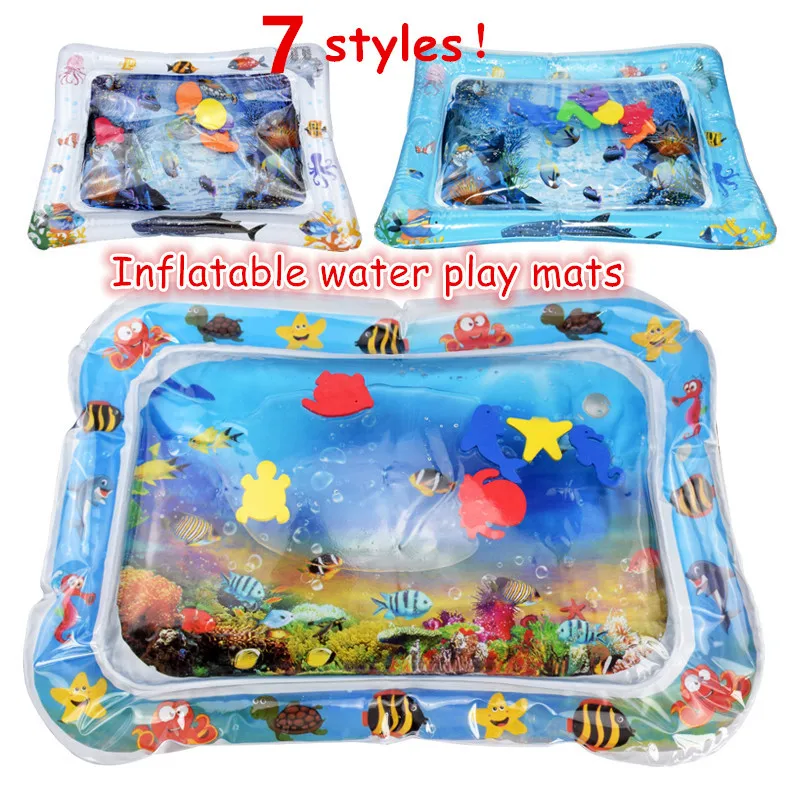 

Baby Inflatable Patted Pad Multifunction Water Play Mat Creative Toddler Activity Sensory Stimulation Cushion Crawling Kids Toy