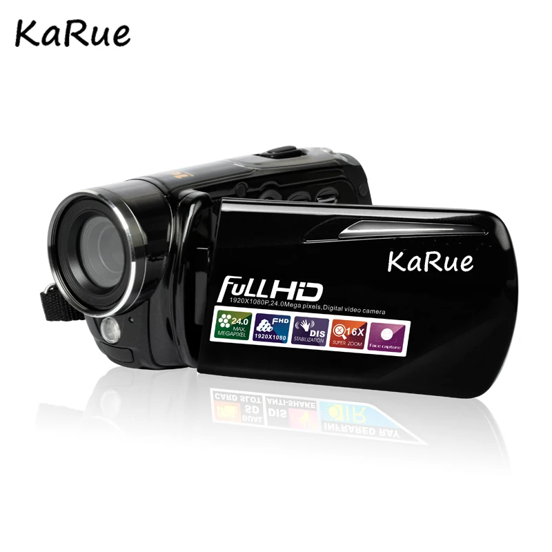 KaRue HDV-T90 Portable Digital Video Camera HD 1080P 24MP Video Camera 16x Zoom Camcorder DV Camera Digital Video C KaRue HDV-T90 Portable Digital Video Camera HD 1080P 24MP Video Camera 16x Zoom Camcorder DV Camera Digital Video C