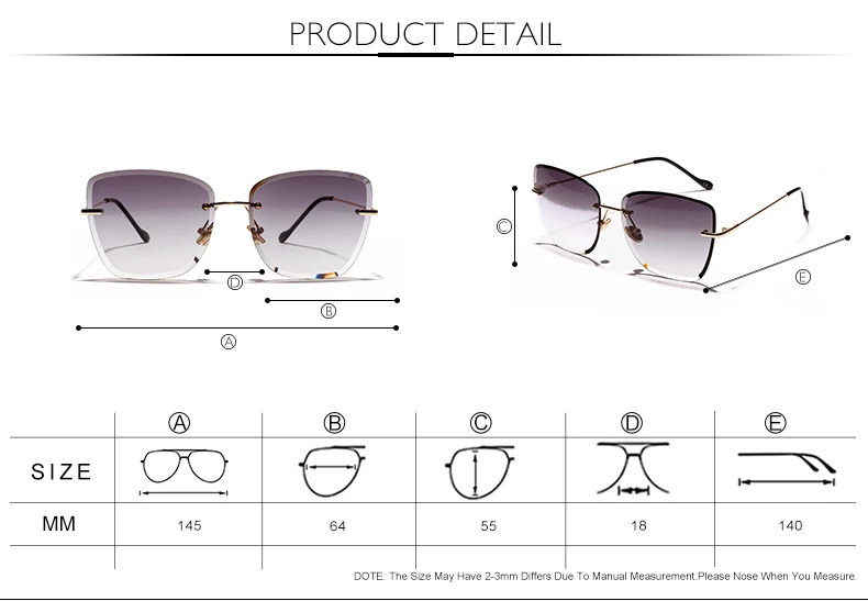 Бренд Royal Girl, дизайн, модные квадратные женские солнцезащитные очки без оправы, яркие цвета, солнцезащитные очки для путешествий, женские очки для взрослых, ss662