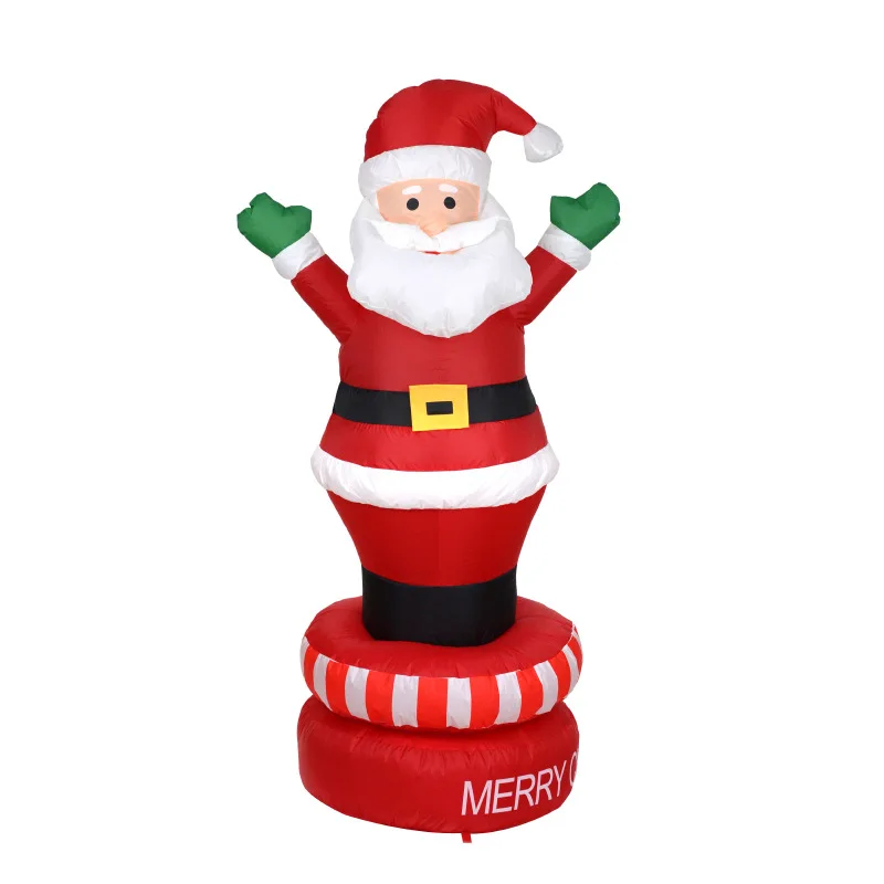 

180cm Giant Santa Claus LED Lighted Inflatable Toys Christmas Halloween Props Birthday Wedding Party Toy Yard Decoration Blow Up